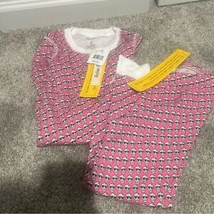 Roller Rabbit Pink Skull Kids Pajama Set